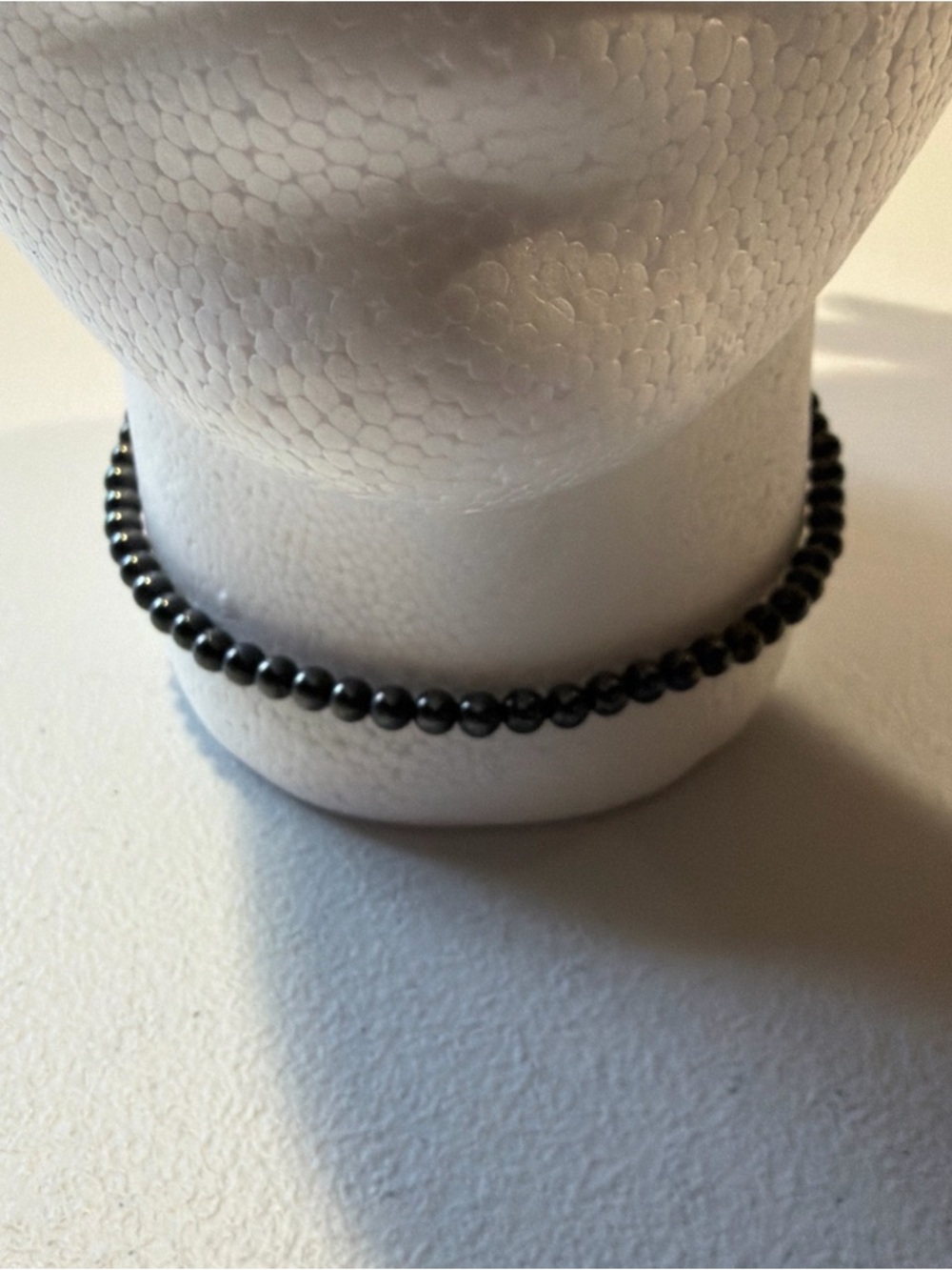 Hematite Magnetic Beaded Necklace 17” For Men & Women.  No Clasp See Pictures